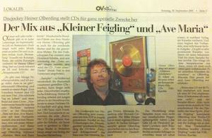 2001, damals, Kuschelrock, Goldene Schallplatte, Heiner Olberding,Kleiner Feigling,